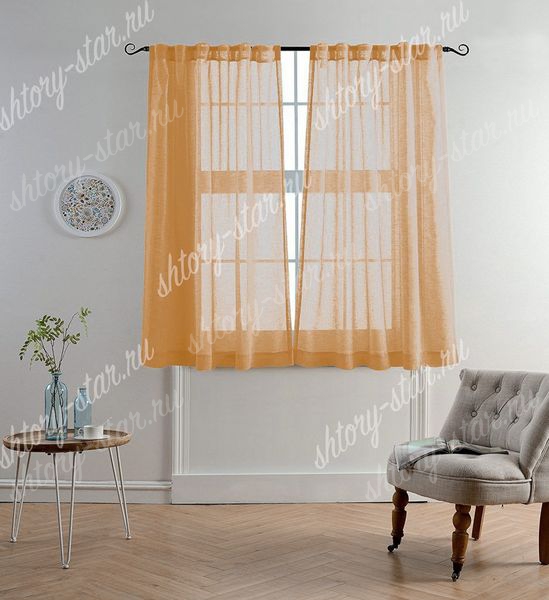 Короткий тюль на кухню арт - 6 Короткий тюль на кухню арт - 6